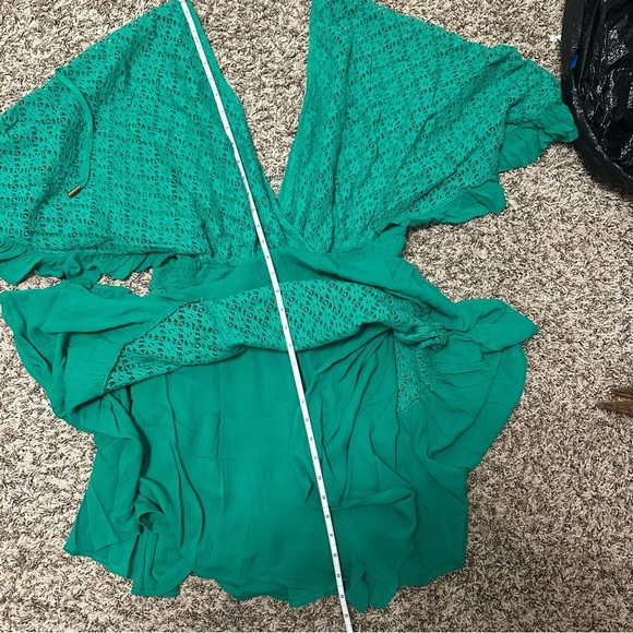 BIBI Green Island Beauty Romper Green 1X - Picture 16 of 16